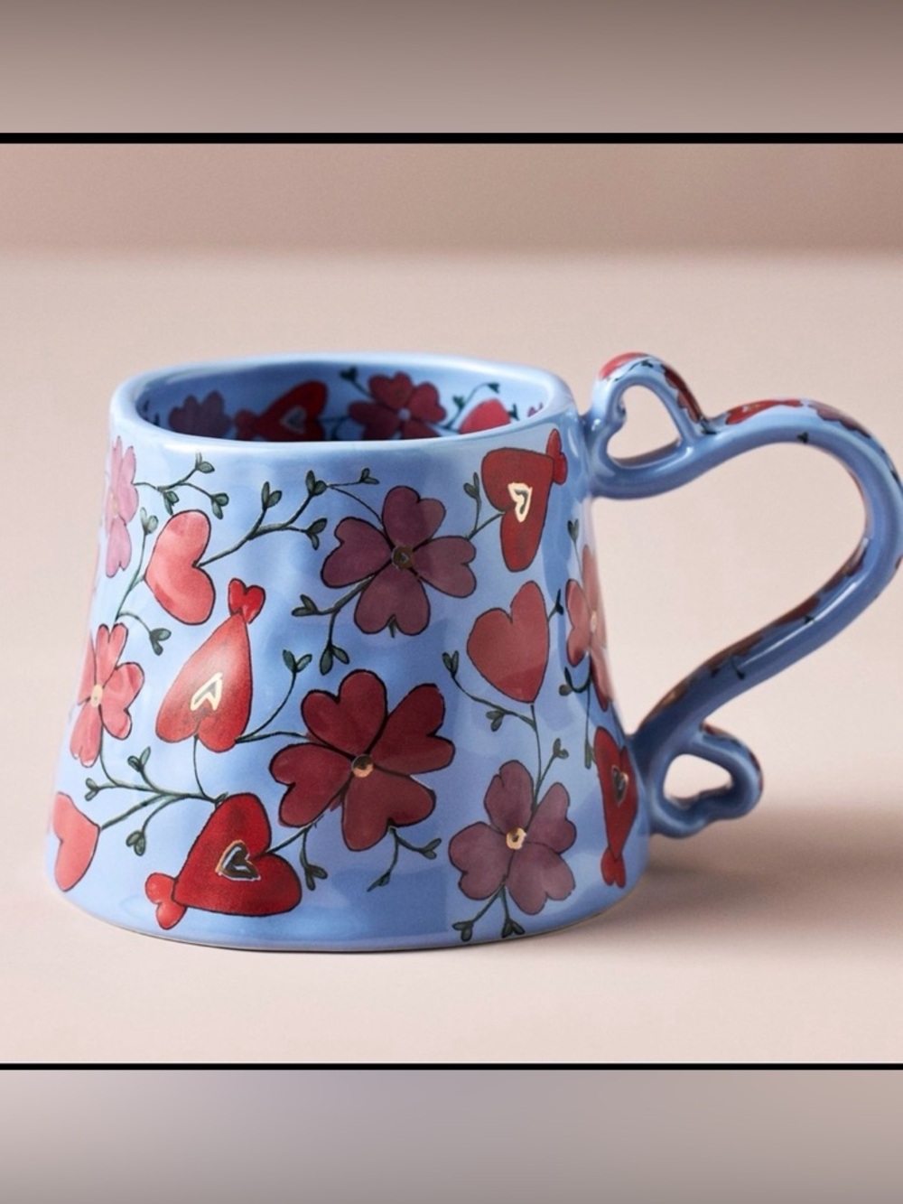 Mud Fairy Blooming Hearts Stoneware Mug Perfect for Everyday New SOLD OUT